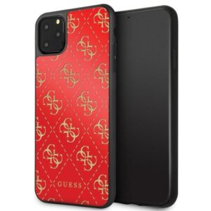 Nugarėlės dėklai Guess  Guess GUHCN654GGPRE iPhone 11 Pro Max red/red hard case 4G Double Layer Glitter