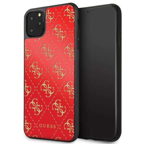 Back panel cover Guess Guess GUHCN654GGPRE iPhone 11 Pro Max red/red hard case 4G Double Layer Glitter