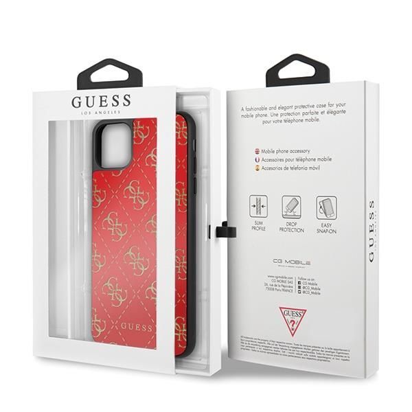 Back panel cover Guess Guess GUHCN654GGPRE iPhone 11 Pro Max red/red hard case 4G Double Layer Glitter