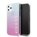 Back panel cover Guess  Guess GUHCN58PCUGLPBL iPhone 11 Pro rose blue/pink blue hard case Glitter Gradient