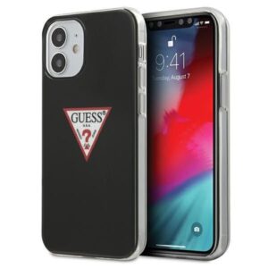 Nugarėlės dėklai Guess  Guess GUHCP12SPCUCTLBK iPhone 12 mini 5.4" black/black hardcase Triangle Collection