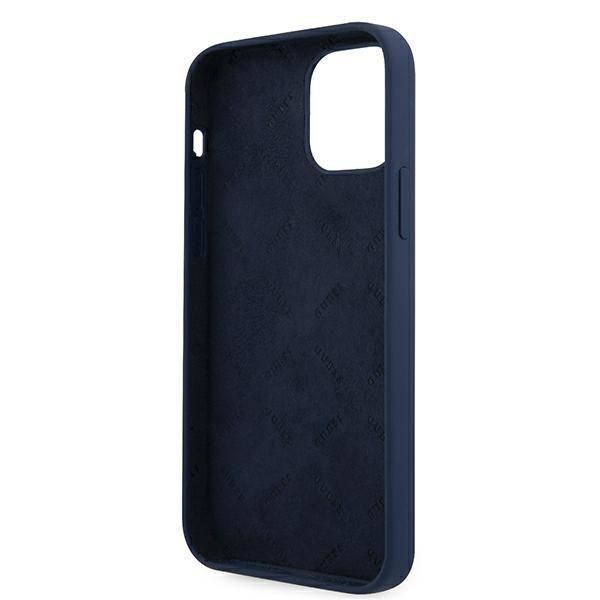 Back panel cover Guess Guess GUHCP12MLSVSBL iPhone 12/12 Pro 6.1" blue/blue hardcase Script Vintage