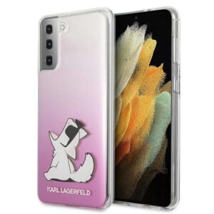 Aizmugurējais vāciņš Karl Lagerfeld  Karl Lagerfeld KLHCS21MCFNRCPI S21+ G996 hardcase różowy/pink Choupette Fun 