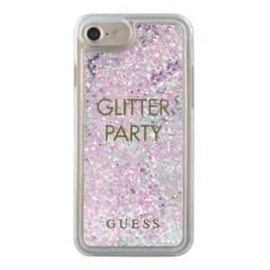 Nugarėlės dėklai Guess  Guess GUHCP7GLUQPU iPhone 6/7/8 /SE 2020 / SE 2022 purple/purple hard case Liquid Glitter Party