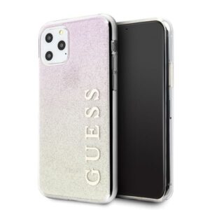Nugarėlės dėklai Guess  Guess GUHCN65PCUGLGPI iPhone 11 Pro Max rose gold/gold pink hard case Gradient Glitter