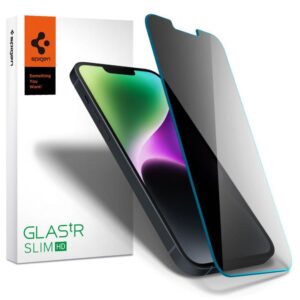 Apsauginiai stiklai Spigen  Spigen Glas.tR Slim Privacy Tempered Glass for iPhone 13 / 13 Pro / 14 / 16e 