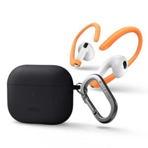 Aizmugurējais vāciņš UNIQ  Uniq Nexo case for AirPods 3 + Ear Hooks Silicone - gray 