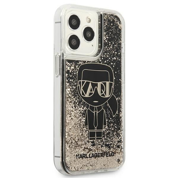Tagakaaned Karl Lagerfeld Karl Lagerfeld KLHCP13XLGGKBK iPhone 13 Pro Max 6,7" czarny/black hardcase Liquid Glitter Gatsby