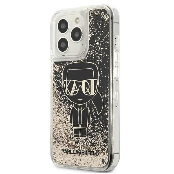 Tagakaaned Karl Lagerfeld Karl Lagerfeld KLHCP13XLGGKBK iPhone 13 Pro Max 6,7" czarny/black hardcase Liquid Glitter Gatsby