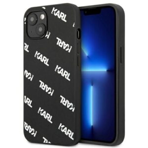 Aizmugurējais vāciņš Karl Lagerfeld  Karl Lagerfeld Allover Case for iPhone 13 mini - Black 