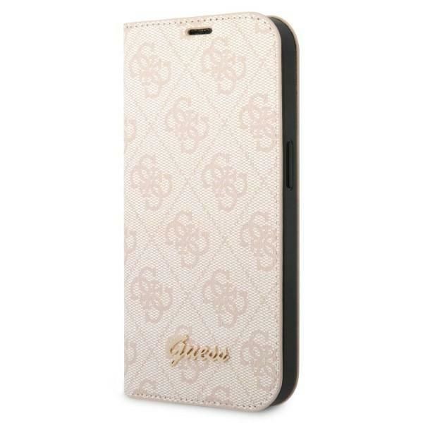 Tagakaaned Guess Guess GUBKP14LHG4SHP iPhone 14 Pro 6.1 "pink / pink book 4G Vintage Gold Logo