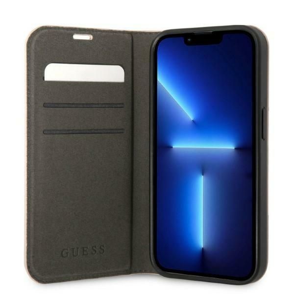 Tagakaaned Guess Guess GUBKP14LHG4SHP iPhone 14 Pro 6.1 "pink / pink book 4G Vintage Gold Logo