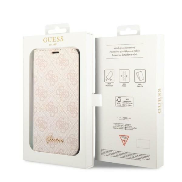 Tagakaaned Guess Guess GUBKP14LHG4SHP iPhone 14 Pro 6.1 "pink / pink book 4G Vintage Gold Logo