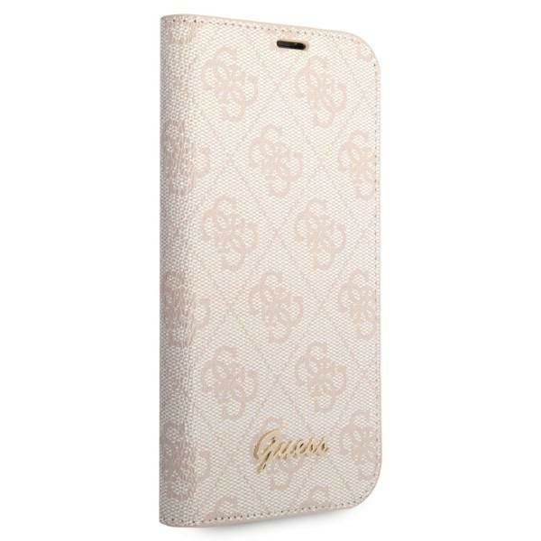 Tagakaaned Guess Guess GUBKP14LHG4SHP iPhone 14 Pro 6.1 "pink / pink book 4G Vintage Gold Logo