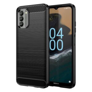Nugarėlės dėklai Hurtel  Carbon Case cover for Nokia G400 flexible silicone carbon cover black 