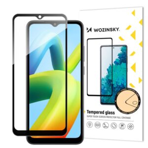 Apsauginiai stiklai Wozinsky  Wozinsky Full Glue Tempered Glass Full Screen Tempered Glass for Xiaomi Redmi A1+ 9H with Black Frame 
