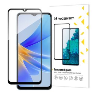 Apsauginiai stiklai Wozinsky  Wozinsky Full Glue Tempered Glass Tempered Glass For Oppo A17 9H Full Screen Cover With Black Frame 