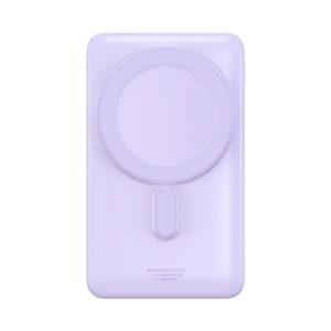 Ārējais akumulators Baseus  Baseus Magnetic Bracket Wireless Fast Charge Power Bank 10000mAh 20W Purple