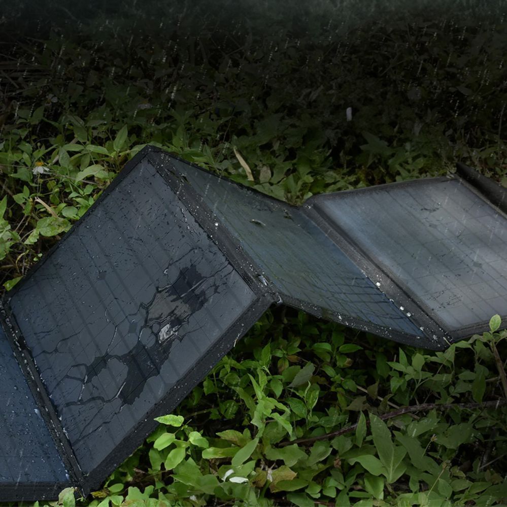 Adaptrid Choetech Choetech SC009-V2 solar foldable charger 100W USB-C / 2x USB-A PD QC - black