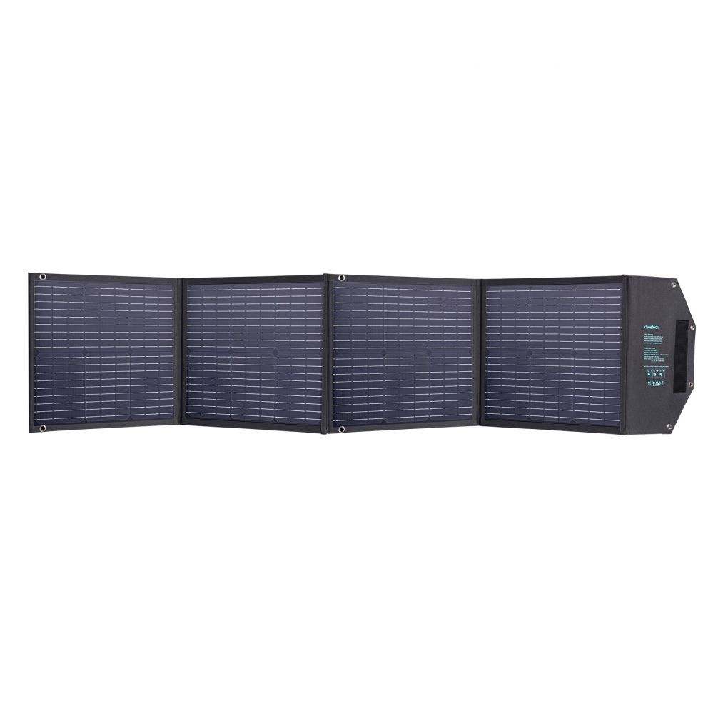 Adaptrid Choetech Choetech SC009-V2 solar foldable charger 100W USB-C / 2x USB-A PD QC - black