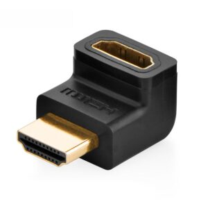 Kabelis Ugreen  HDMI (male) - HDMI (female) black adapter (HD112) Black