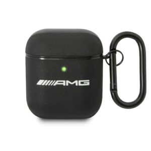 Чехол на заднюю панель Mercedes-Benz  AMG AMA2SLWK AirPods cover black/black Leather 