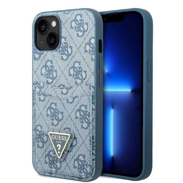 Tagakaaned Guess Guess GUHCP13SP4TPB iPhone 13 mini 5.4" blue/blue hardcase 4G Triangle Logo Cardslot