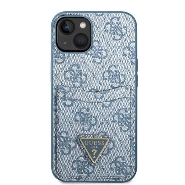 Tagakaaned Guess Guess GUHCP13SP4TPB iPhone 13 mini 5.4" blue/blue hardcase 4G Triangle Logo Cardslot