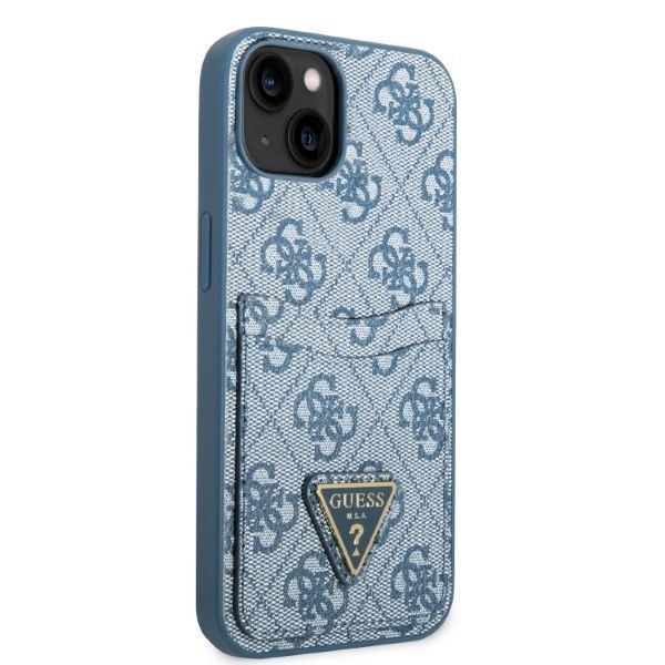Tagakaaned Guess Guess GUHCP13SP4TPB iPhone 13 mini 5.4" blue/blue hardcase 4G Triangle Logo Cardslot