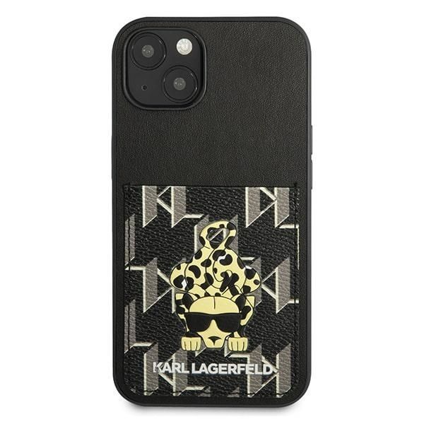 Back panel cover Karl Lagerfeld Karl Lagerfeld Karlimals Cardslot case for iPhone 13 - black