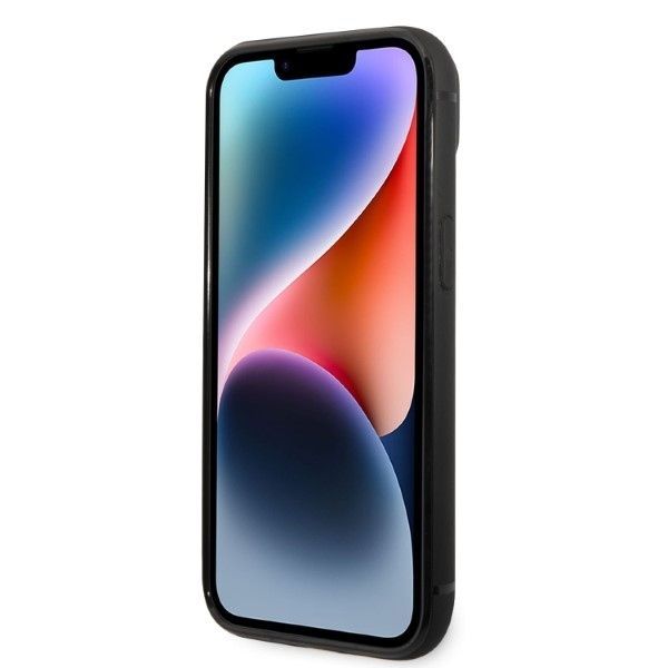 Back panel cover Karl Lagerfeld Karl Lagerfeld Signature Logo Cardslot case for iPhone 14 Plus - black