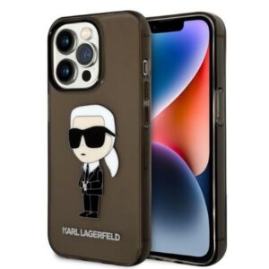 Aizmugurējais vāciņš Karl Lagerfeld  Karl Lagerfeld Ikonik Karl case for iPhone 14 Pro Max - black 