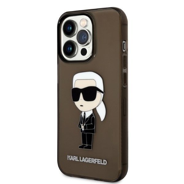 Back panel cover Karl Lagerfeld Karl Lagerfeld Ikonik Karl case for iPhone 14 Pro Max - black