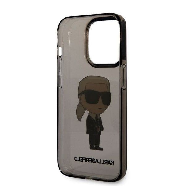 Back panel cover Karl Lagerfeld Karl Lagerfeld Ikonik Karl case for iPhone 14 Pro Max - black