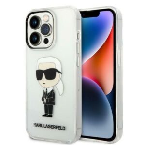 Aizmugurējais vāciņš Karl Lagerfeld  Karl Lagerfeld Ikonik Karl case for iPhone 14 Pro Max - transparent 
