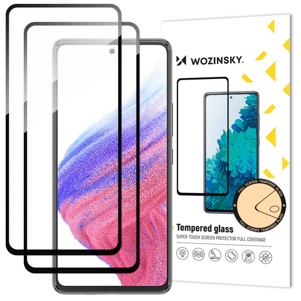 Aizsargstikls Wozinsky Wozinsky 2x Full Glue Tempered Glass Samsung Galaxy A54 5G 9H Full Screen Tempered Glass with Black Frame