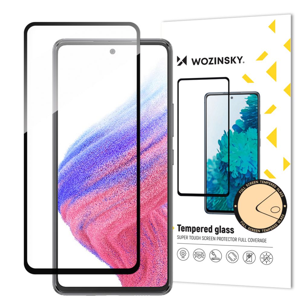 Aizsargstikls Wozinsky - Wozinsky Full Glue Tempered Glass Samsung Galaxy A54 5G 9H Full Screen Tempered Glass with Black Frame