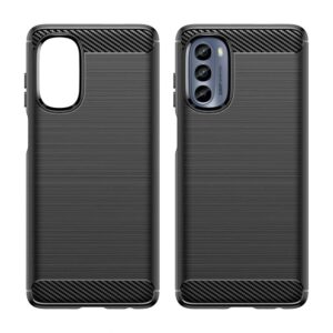 Aizmugurējais vāciņš Hurtel - Carbon Case for Motorola Moto G62 5G flexible silicone carbon cover black 