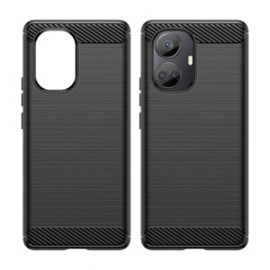 Nugarėlės dėklai Hurtel  Carbon Case case for Realme 10 Pro+ flexible silicone carbon cover black 