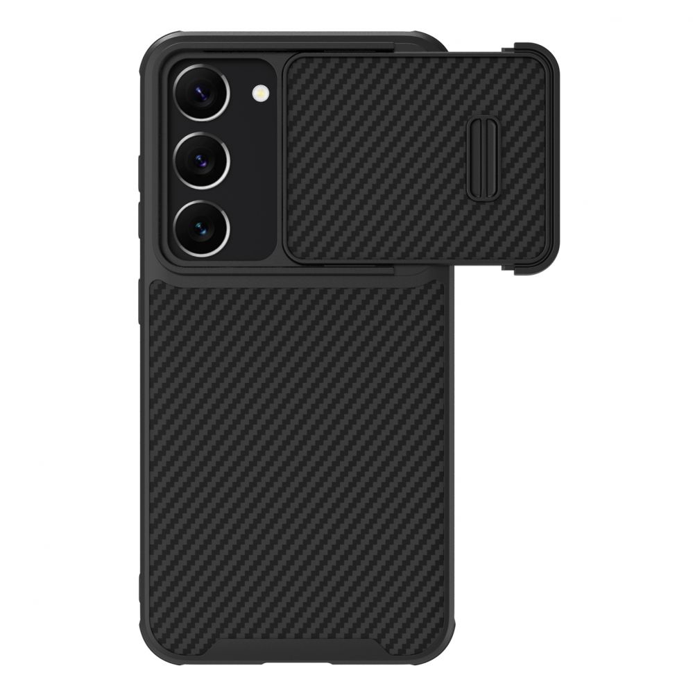 Tagakaaned Nillkin Nillkin Synthetic Fiber S Case for Samsung Galaxy S23, camera cover, black