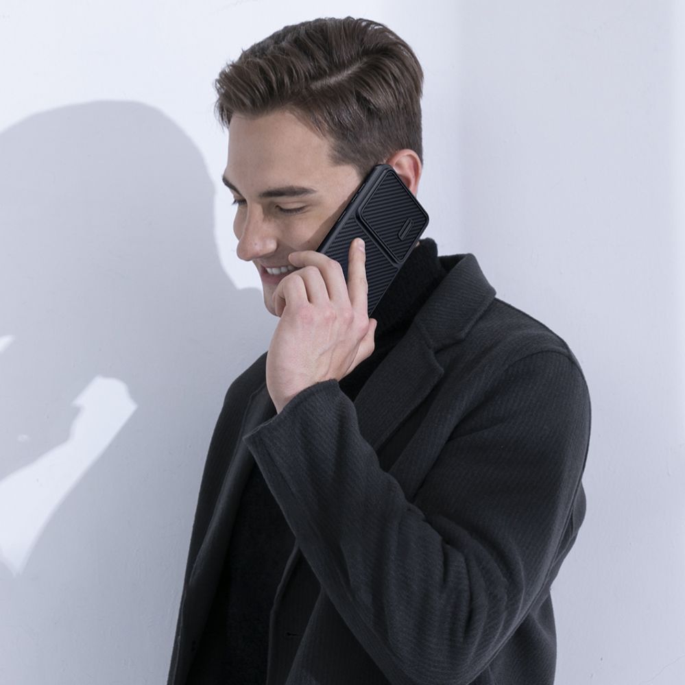 Tagakaaned Nillkin Nillkin Synthetic Fiber S Case for Samsung Galaxy S23, camera cover, black