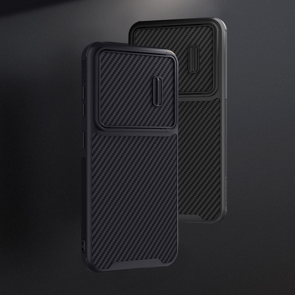 Tagakaaned Nillkin Nillkin Synthetic Fiber S Case for Samsung Galaxy S23, camera cover, black