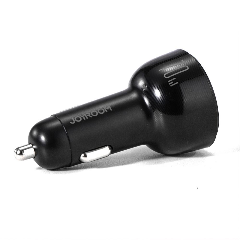 Adaptrid Joyroom Joyroom 70W car charger with 3 ports: USB, 2 x USB C black (JR-CL26)