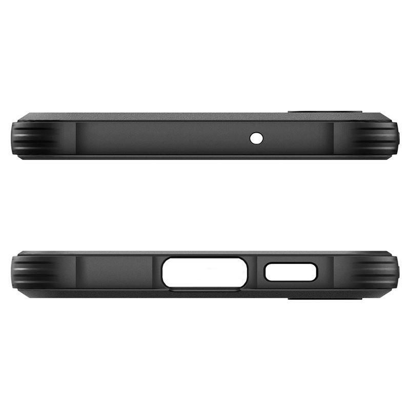 Back panel cover Spigen Spigen Rugged Armor Case for Samsung Galaxy S23 - Matte Black