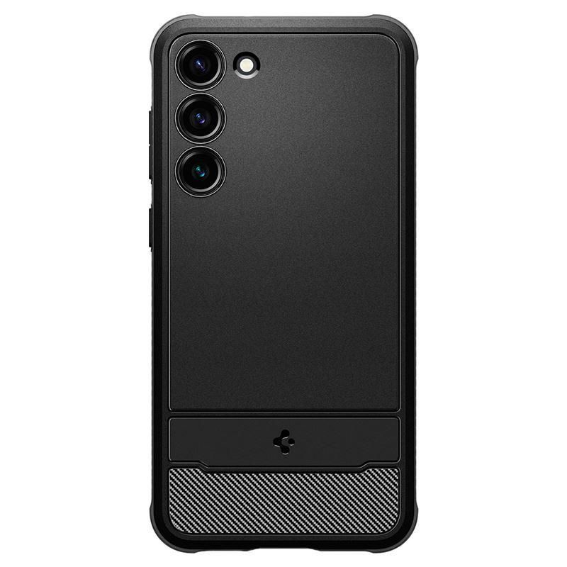 Back panel cover Spigen Spigen Rugged Armor Case for Samsung Galaxy S23 - Matte Black