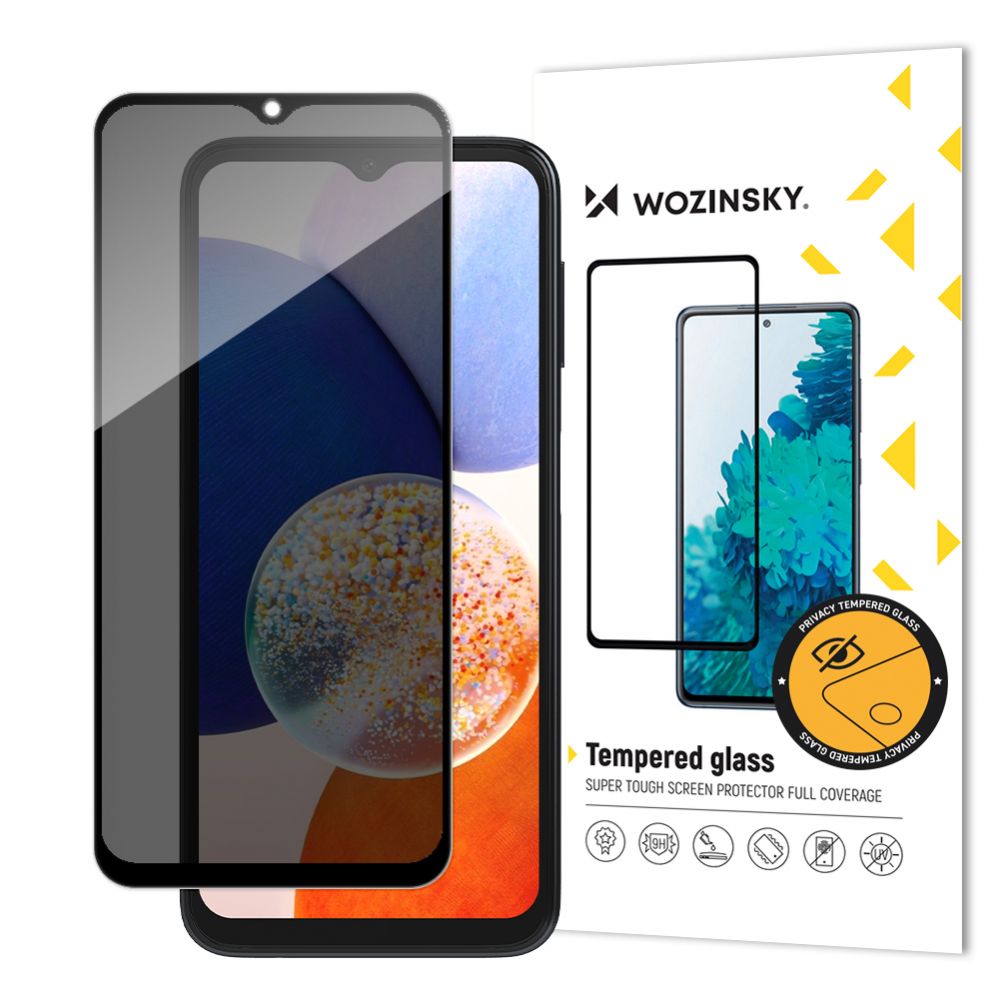 Aizsargstikls Wozinsky - Wozinsky Privacy Glass Tempered Glass Samsung Galaxy A14 5G / Galaxy A14 with Anti Spy Privacy Filter