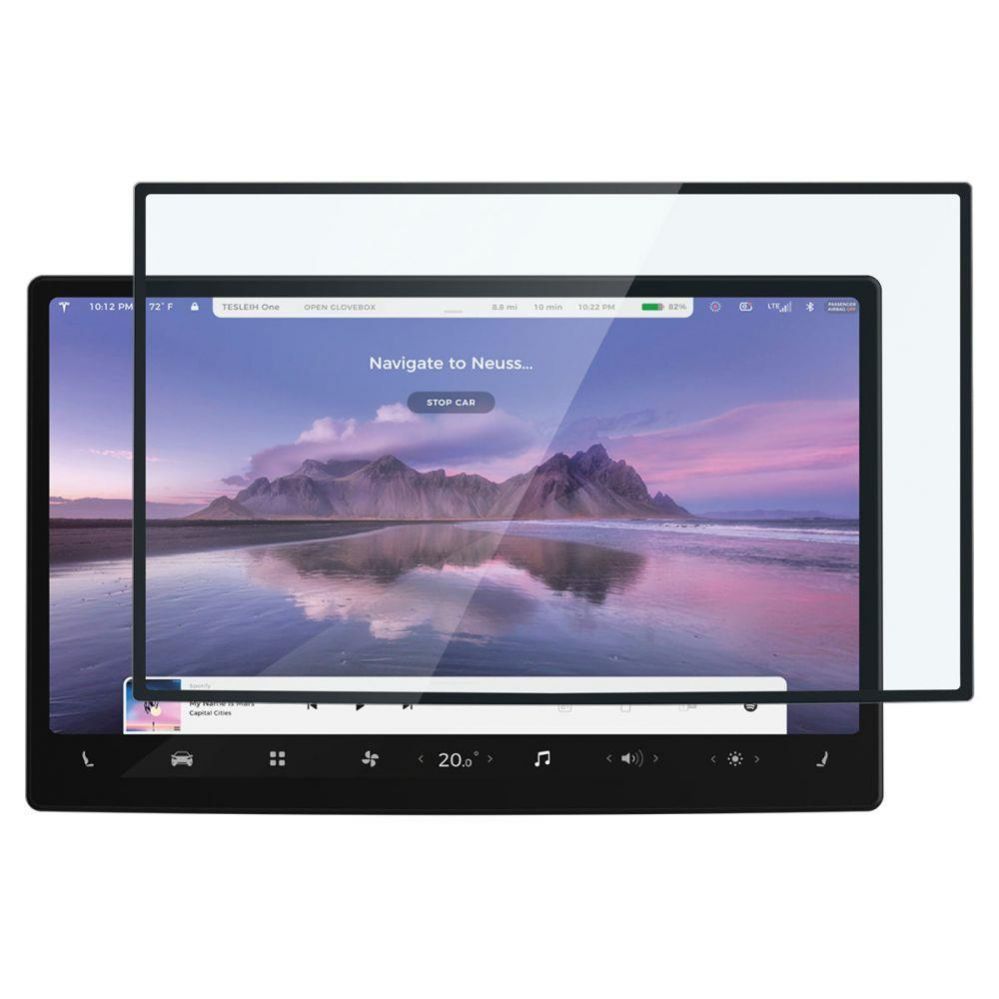 Aizsargstikls Spigen Spigen Glas.tR EZ Fit Tempered Glass for Tesla Model X 2022 / Model S 2021 - Black