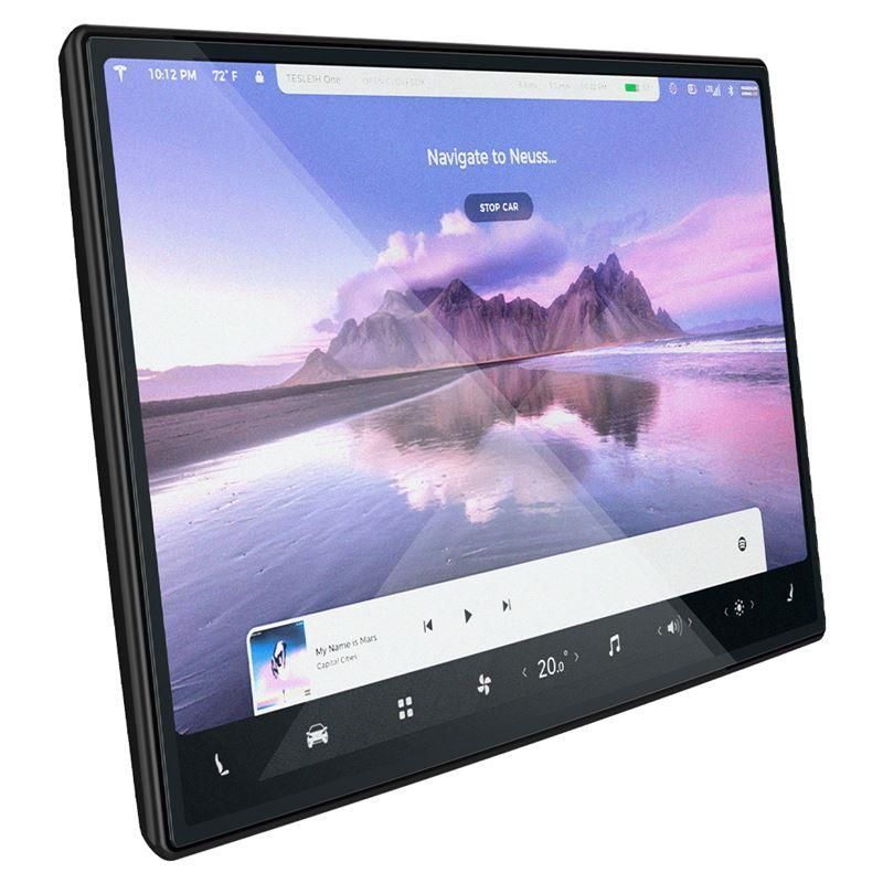 Aizsargstikls Spigen Spigen Glas.tR EZ Fit Tempered Glass for Tesla Model X 2022 / Model S 2021 - Black