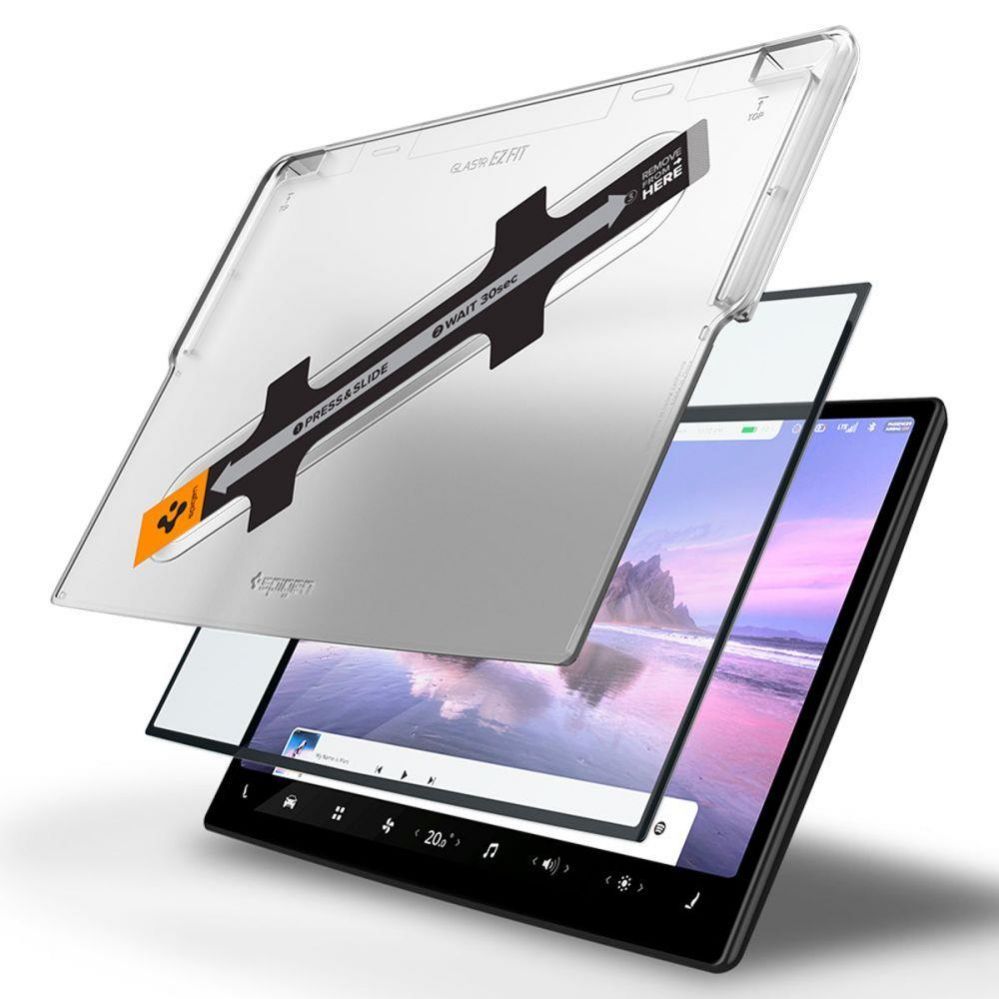 Aizsargstikls Spigen Spigen Glas.tR EZ Fit Tempered Glass for Tesla Model X 2022 / Model S 2021 - Black