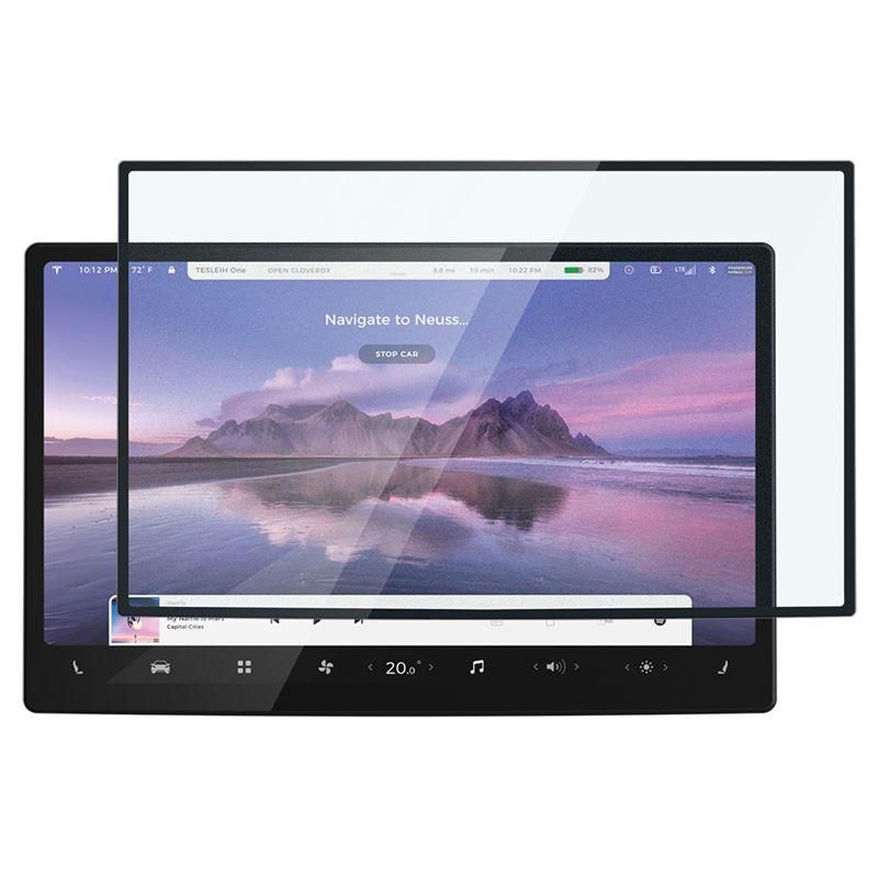 Aizsargstikls Spigen Spigen Glas.tR EZ Fit Tempered Glass for Tesla Model X 2022 / Model S 2021 - Black